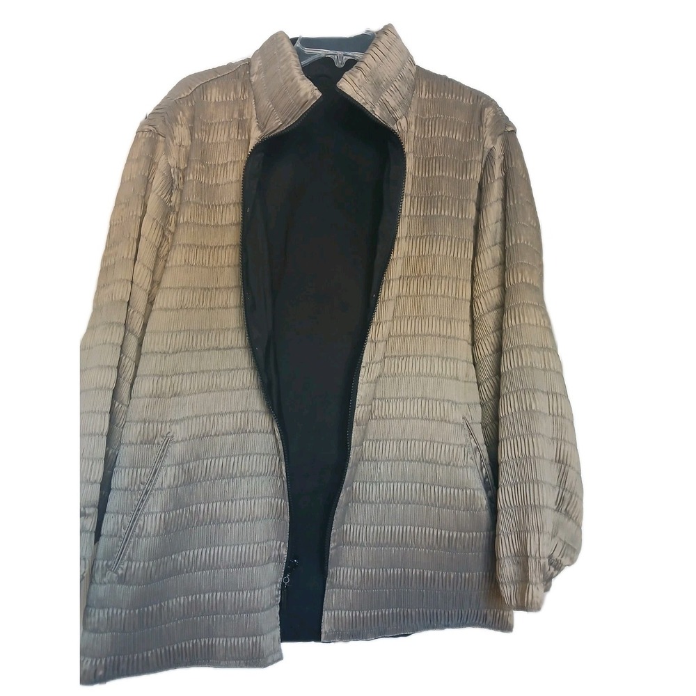 Mycra PAC One Gold/Black Quilted Hooded Jacket Size M/L‎